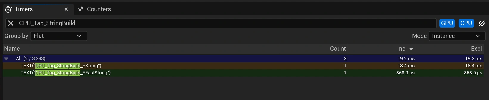 Benchmark Timing for Append